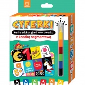 Promocja CYFERKI karty eduk i kolorow. z kredką, Edukacyjne, Książeczki