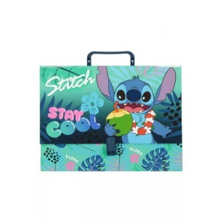TECZKA Z RĄCZKĄ A4 XL STITCH Stay Cool, Teczki przestrzenne, Organizacja dokumentów