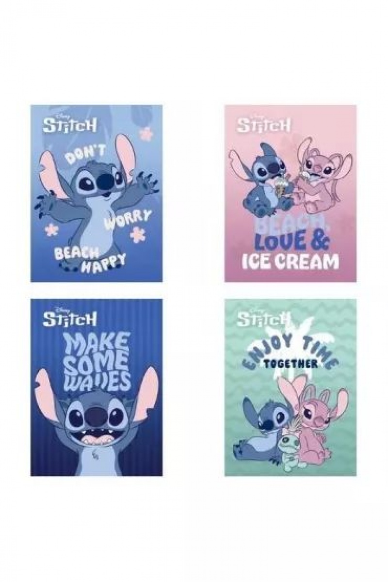 ZESZYT LAM A5 16k LIN PODW. STITCH 15szt., Zeszyty, Zeszyty i bloki
