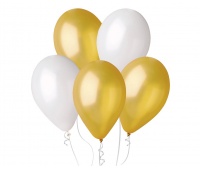 BALONY GM90 METAL 10" ZŁOTE I PERŁOWE 50szt.
