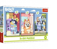 Puzzle 3x50 - Rodzina Bluey !!