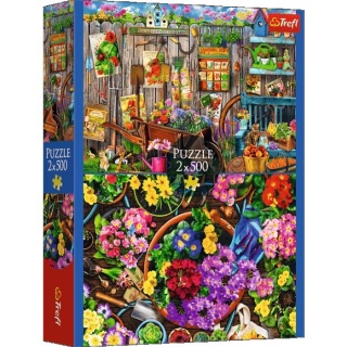 Puzzle 2x500 - Prace w ogrodzie !!, 500 elementów, Puzzle