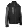 Rain jacket BEESWIFT, insulated, size 5XL, black/gray