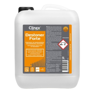 Preparat CLINEX Destoner Forte, do okresowego odkamieniania urządzeń, 5l, Środki czyszczące, Artykuły higieniczne i dozowniki