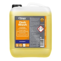 Płyn myjący CLINEX DishWash, do zmywarek gastronomicznych, 5l, Środki czyszczące, Artykuły higieniczne i dozowniki