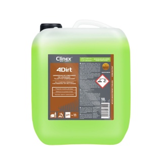 Preparat CLINEX 4Dirt, do usuwania tłustych zabrudzeń, 10l, Środki czyszczące, Artykuły higieniczne i dozowniki