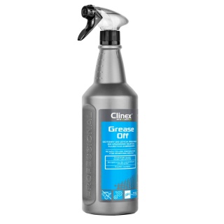 Preparat CLINEX Grease Off, do usuwania tłustych zabrudzeń, 1l, Środki czyszczące, Artykuły higieniczne i dozowniki