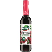 Syrop owocowy ŁOWICZ, żurawinowy, 400ml, Syropy owocowe, Artykuły spożywcze