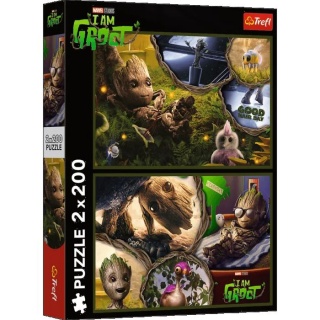 Puzzle 2x200 - Ja jestem Groot !!, 2w1, Puzzle