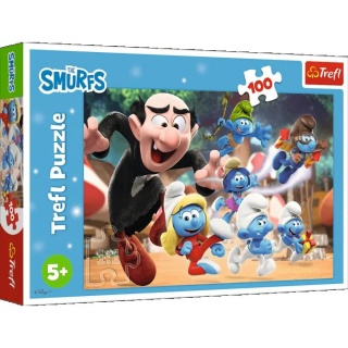 Puzzle 100 - Nauki Papy Smerfa !!, 100 elementów, Puzzle