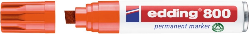 Marker permanent e-800 EDDING, 4-12mm, orange, Markers, Writing and correction products
