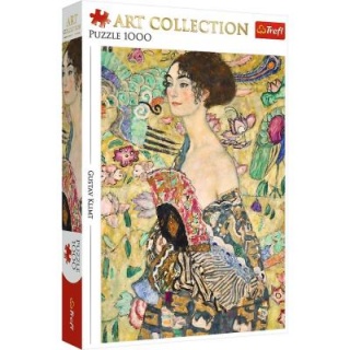 Puzzle 1000 Art Collection - Dama z wachlarzem !!, 1000 elementów, Puzzle