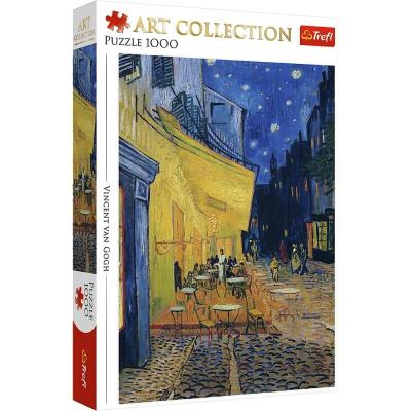 Puzzle 1000 Art Coll. Taras kawiarni w nocy !!, 1000 elementów, Puzzle