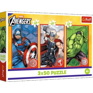 Puzzle 3x50 - Twój bohater !!, 3w1, Puzzle