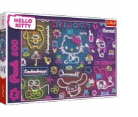 Puzzle 500 - Neon Hello Kitty !!