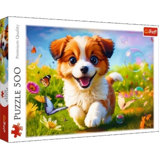 Puzzle 500 - Wesoły piesek !!, 500 elementów, Puzzle
