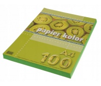 PAPIER A4 /100/ ZIELONY, Papier ksero kolorowy, Papier
