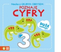 NAUKA Z GRUBYM OBRYSEM W1 POZNAJĘ CYFRY, Edukacyjne, Książeczki
