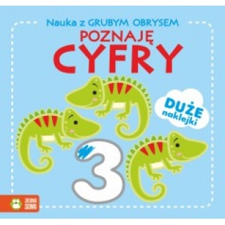 NAUKA Z GRUBYM OBRYSEM W1 POZNAJĘ CYFRY, Edukacyjne, Książeczki