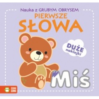 NAUKA Z GRUBYM OBRYSEM W1 PIERWSZE SŁOWA, Edukacyjne, Książeczki