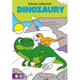 KOLORUJĘ WEDŁUG KODU DINOZAURY, Edukacyjne, Książeczki