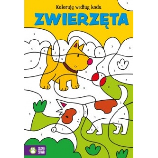 KOLORUJ WEDŁUG KODU ZWIERZĘTA, Edukacyjne, Książeczki