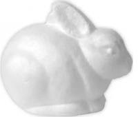 STYROPIANOWY KRÓLICZEK SKR /4/, Styropian, akryl, Art. kreatywne