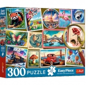 Puzzle 300 EasyPiece - Znaczki pocztowe !!, 300 elementów, Puzzle