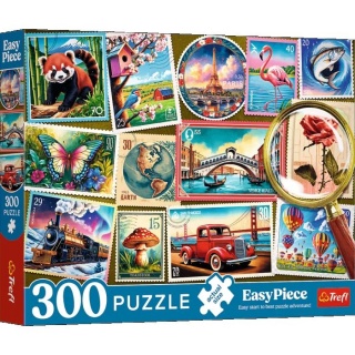 Puzzle 300 EasyPiece - Znaczki pocztowe !!, 300 elementów, Puzzle