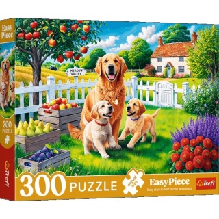 Puzzle 300 EasyPiece - Pieski na wsi !!, 300 elementów, Puzzle