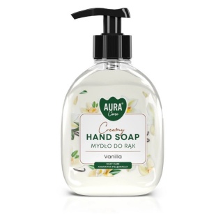 MYDŁO W PŁYNIE AURA 300ML.WANILIA, Mydła i dozowniki, Art. higieniczne i dozowniki