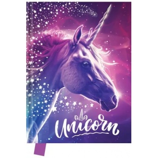 Pamiętnik Unicorn 14x18cm.80k., Pamiętniki, Zeszyty i bloki