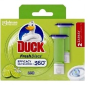 DUCK WC KRĄŻEK ŻELOWY LIME 36ML.ZAPAS 2szt., Kostki i płyny do WC, Art. higieniczne i dozowniki