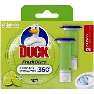 DUCK WC KRĄŻEK ŻELOWY LIME 36ML.ZAPAS 2szt., Kostki i płyny do WC, Art. higieniczne i dozowniki