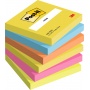 Sticky notes Post-it®, ENERGETIC, 76x76mm, 6x100 sheets, Self-adhesive pads, Paper and labels