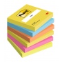 Sticky notes Post-it®, ENERGETIC, 76x76mm, 6x100 sheets, Self-adhesive pads, Paper and labels