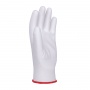 Gloves DONAU SAFETY PU White, kat. II, size 6, white