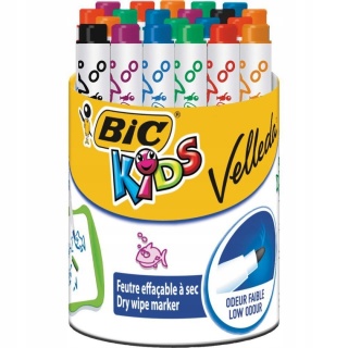 ZESTAW WHITEBOARD MINI VELLEDA KIDS MIX KOL.24szt., Markery do tablic, Art. do pisania i korygowania