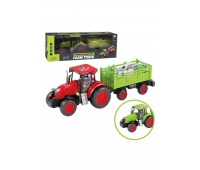 Traktor z przyczepą R/C 43x13x15cm 2 kol światło, Pojazdy, Zabawki