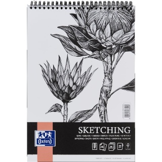 BLOK SZKICOWY OXFORD ART NA SPIRALI A6 50K.130G., Bloki, Zeszyty i bloki