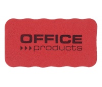 Gąbka magnetyczna OFFICE PRODUCTS, do tablic suchościeralnych, 110x57x20mm, z zawieszką, czerwona, Bloki, magnesy, gąbki, spraye do tablic, Prezentacja