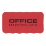 Gąbka magnetyczna OFFICE PRODUCTS, do tablic suchościeralnych, 110x57x20mm, z zawieszką, czerwona, Bloki, magnesy, gąbki, spraye do tablic, Prezentacja