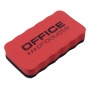 Gąbka magnetyczna OFFICE PRODUCTS, do tablic suchościeralnych, 110x57x20mm, z zawieszką, czerwona, Bloki, magnesy, gąbki, spraye do tablic, Prezentacja