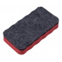 Gąbka magnetyczna OFFICE PRODUCTS, do tablic suchościeralnych, 110x57x20mm, z zawieszką, czerwona, Bloki, magnesy, gąbki, spraye do tablic, Prezentacja