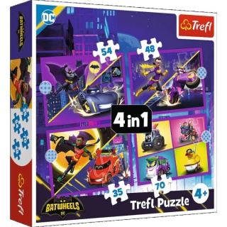 Puzzle4w1 - Poznaj Batwheels !!, 4w1, Puzzle