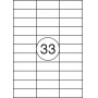 Etykiety OFFICE PRODUCTS, 70x25,4mm, białe, 100 ark., Etykiety samoprzylepne, Papier i etykiety