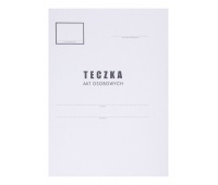 Personal file folder OFFICE PRODUKTS, cardboard, A4, 300 gsm, white