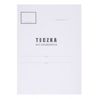 Teczka do akt osobowych OFFICE PRODUCTS, karton, A4, 300 gsm, biała, Teczki do podpisu i korespondencyjne, Archiwizacja dokumentów