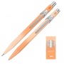 Pen set 849 and pencil 844 CARAN D'ACHE Sunset Sky, in case, orange