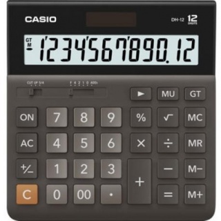 KALKULATOR BIUROWY CASIO DH-12BK-S 12-POZ., Kalkulatory, Urządzenia i maszyny biurowe